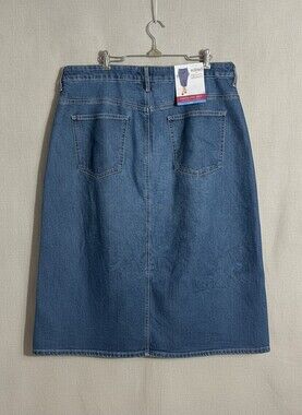 Edited by Hunter McGrady Denim Midi Skirt NWT 28W